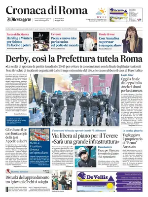 Prima Pagina "Cronaca di Roma | Il Messaggero"