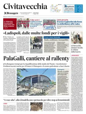 Prima Pagina "Il Messaggero | Civitavecchia"