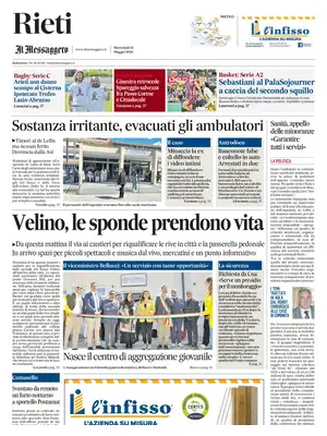 Prima Pagina "Il Messaggero | Rieti"