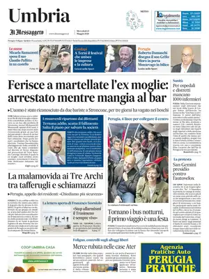Prima Pagina "Il Messaggero | Umbria"