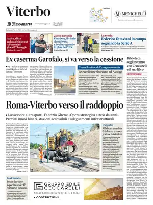 Prima Pagina "Il Messaggero | Viterbo"