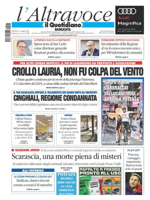 Prima Pagina "Il Quotidiano del Sud | Basilicata"