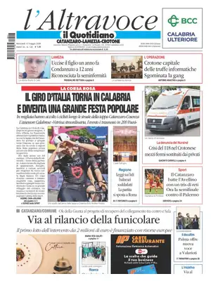 Prima Pagina "Il Quotidiano del Sud | Catanzaro"