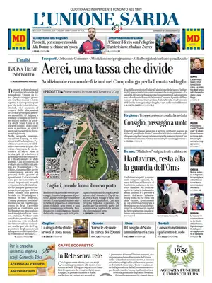 Prima Pagina "L'Unione Sarda"