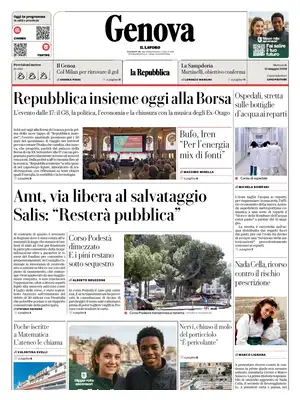 Prima Pagina "La Repubblica | Genova"