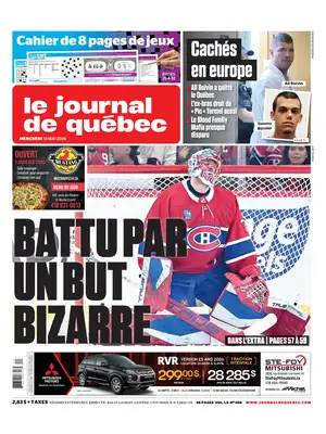 Prima Pagina "Le Journal de Québec"