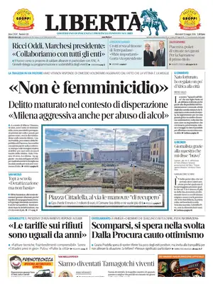 Prima Pagina "Libertà | Piacenza"