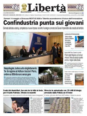 Prima Pagina "Libertà Sicilia"