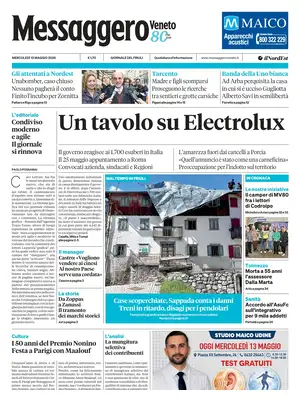 Prima Pagina "Messaggero Veneto | Gorizia"
