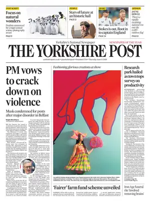 Prima Pagina "The Yorkshire Post"