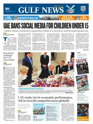 Prima Pagina "Gulf News"