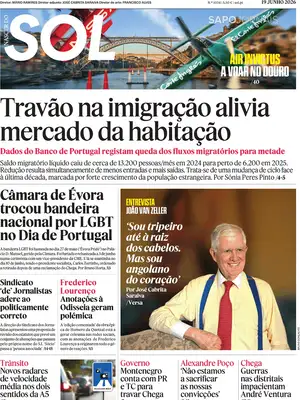 Prima Pagina "Nascer do SOL"