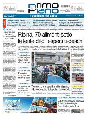 Prima Pagina "Primo Piano Molise"