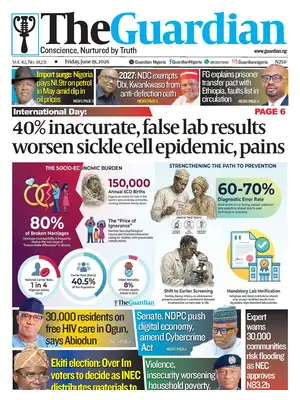 Prima Pagina "The Guardian (Nigeria)"