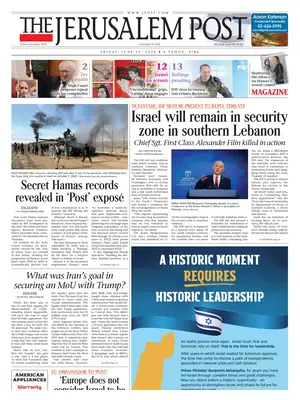 Prima Pagina "The Jerusalem Post"