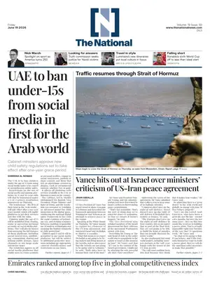 Prima Pagina "The National (Abu Dhabi)"