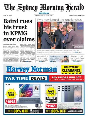 Prima Pagina "The Sydney Morning Herald"