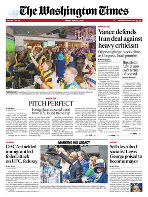 Prima Pagina "The Washington Times"