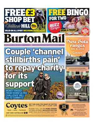 Prima Pagina "Burton Mail"