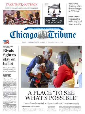 Prima Pagina "Chicago Tribune"