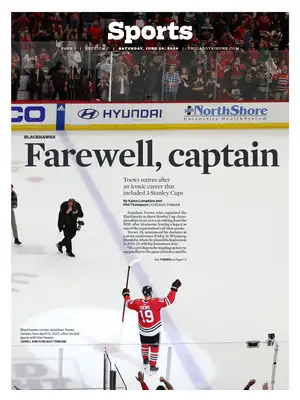 Prima Pagina "Chicago Tribune SPORTS"