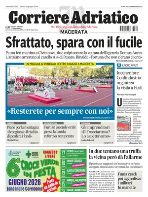 Prima Pagina "Corriere Adriatico | Macerata"