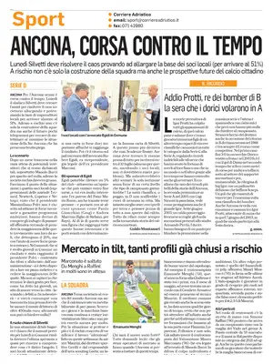 Prima Pagina "Corriere Adriatico SPORT"