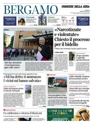 Prima Pagina "Corriere della Sera | Bergamo"