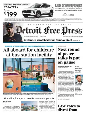 Prima Pagina "Detroit Free Press"