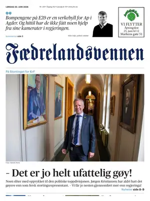 Prima Pagina "Fædrelandsvennen"