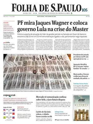 Prima Pagina "Folha de S.Paulo"