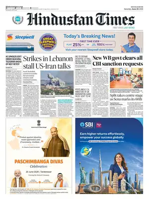 Prima Pagina "Hindustan Times"