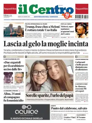 Prima Pagina "Il Centro | Teramo"