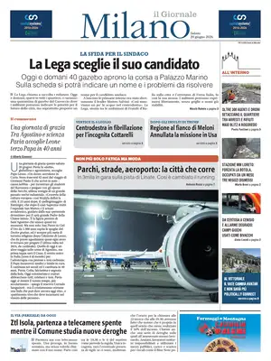 Prima Pagina "Il Giornale | Milano"