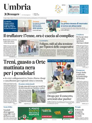 Prima Pagina "Il Messaggero | Umbria"