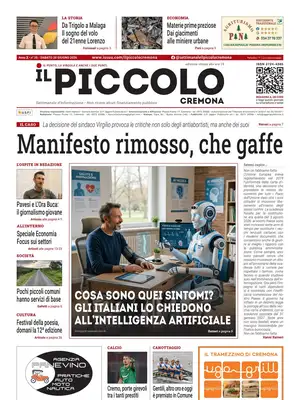 Prima Pagina "Il Piccolo | Cremona"