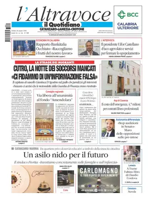 Prima Pagina "Il Quotidiano del Sud | Catanzaro"