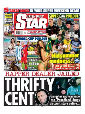 Prima Pagina "Irish Daily Star"