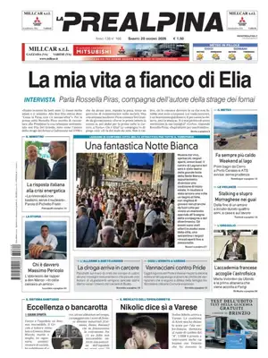 Prima Pagina "La Prealpina"