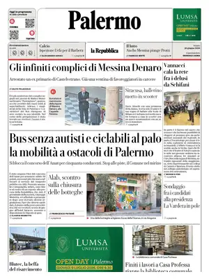Prima Pagina "La Repubblica | Palermo"