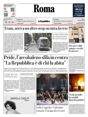 Prima Pagina "La Repubblica | Roma"