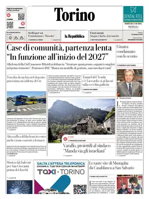 Prima Pagina "La Repubblica | Torino"