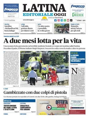 Prima Pagina "Latina Editoriale Oggi"