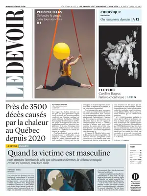Prima Pagina "Le Devoir"