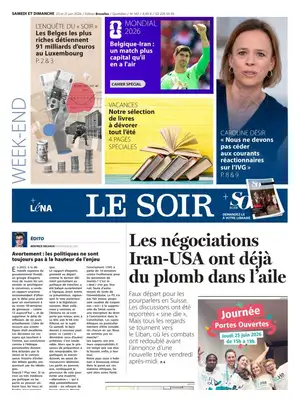 Prima Pagina "Le Soir"