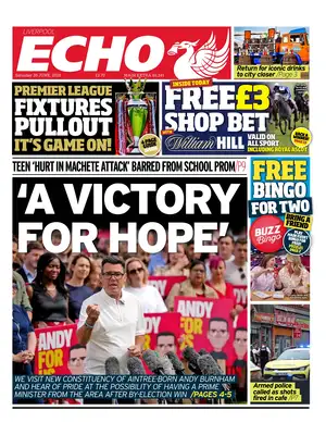 Prima Pagina "Liverpool Echo"