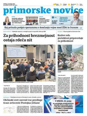 Prima Pagina "Primorske Novice"