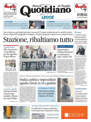 Prima Pagina "Nuovo Quotidiano di Puglia | Lecce"