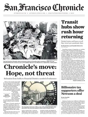 Prima Pagina "San Francisco Chronicle"