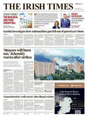 Prima Pagina "The Irish Times"